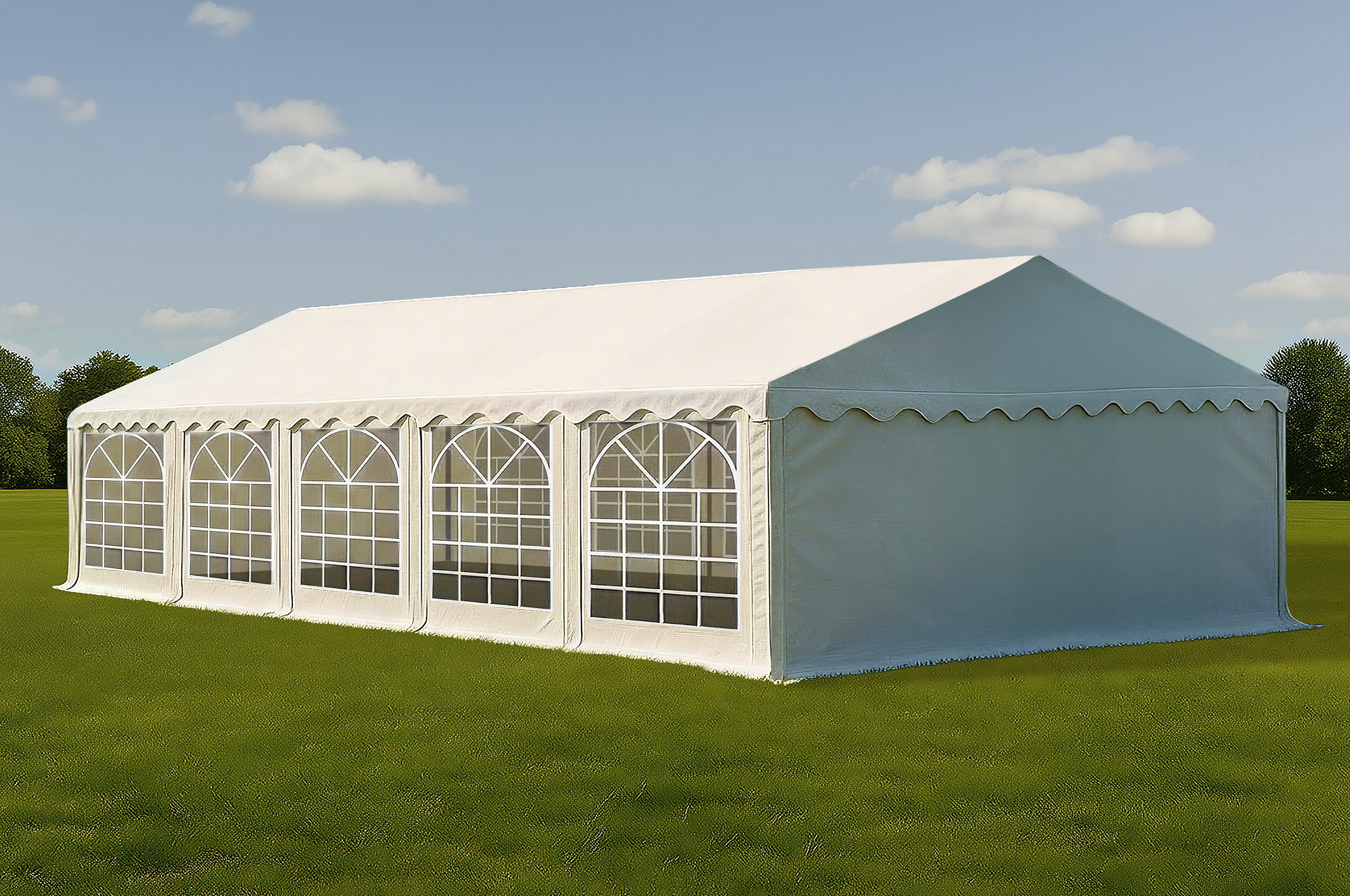 PE Classic Partyzelt 5x10 m für große Feiern – tentello