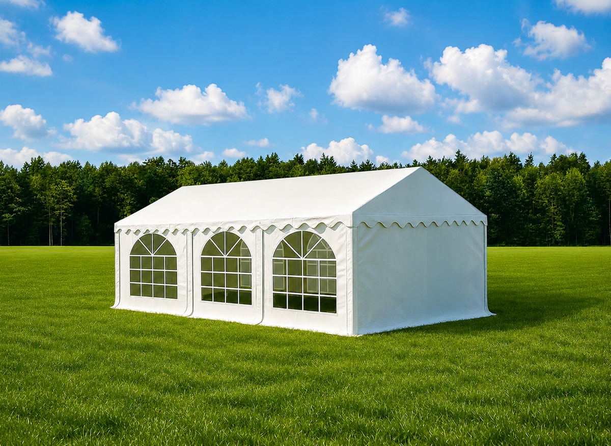 Partyzelt Premium PVC feuerresistent 3x6 m