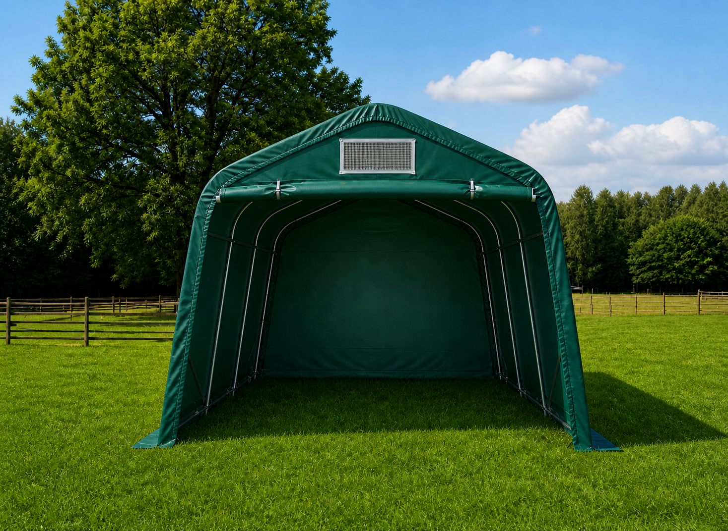 Weidezelt Premium 3,3 × 6,0 m – PVC 500 g/m²