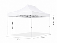 Faltpavillon 4×4 m – Premium Stahl – Bild 6