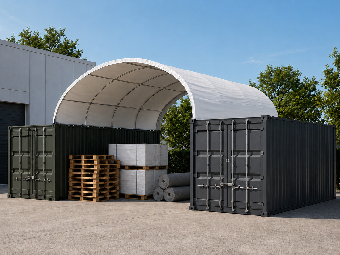 Containerüberdachung Monte 6×6 m