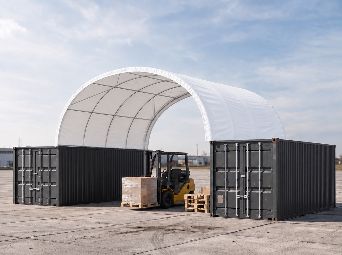 Containerüberdachung Monte 8×6 m