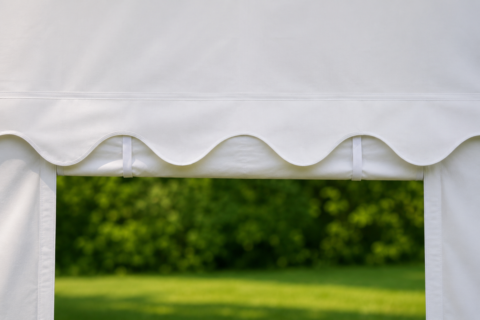 Partyzelt Premium PVC feuerresistent 3×4 m weiß