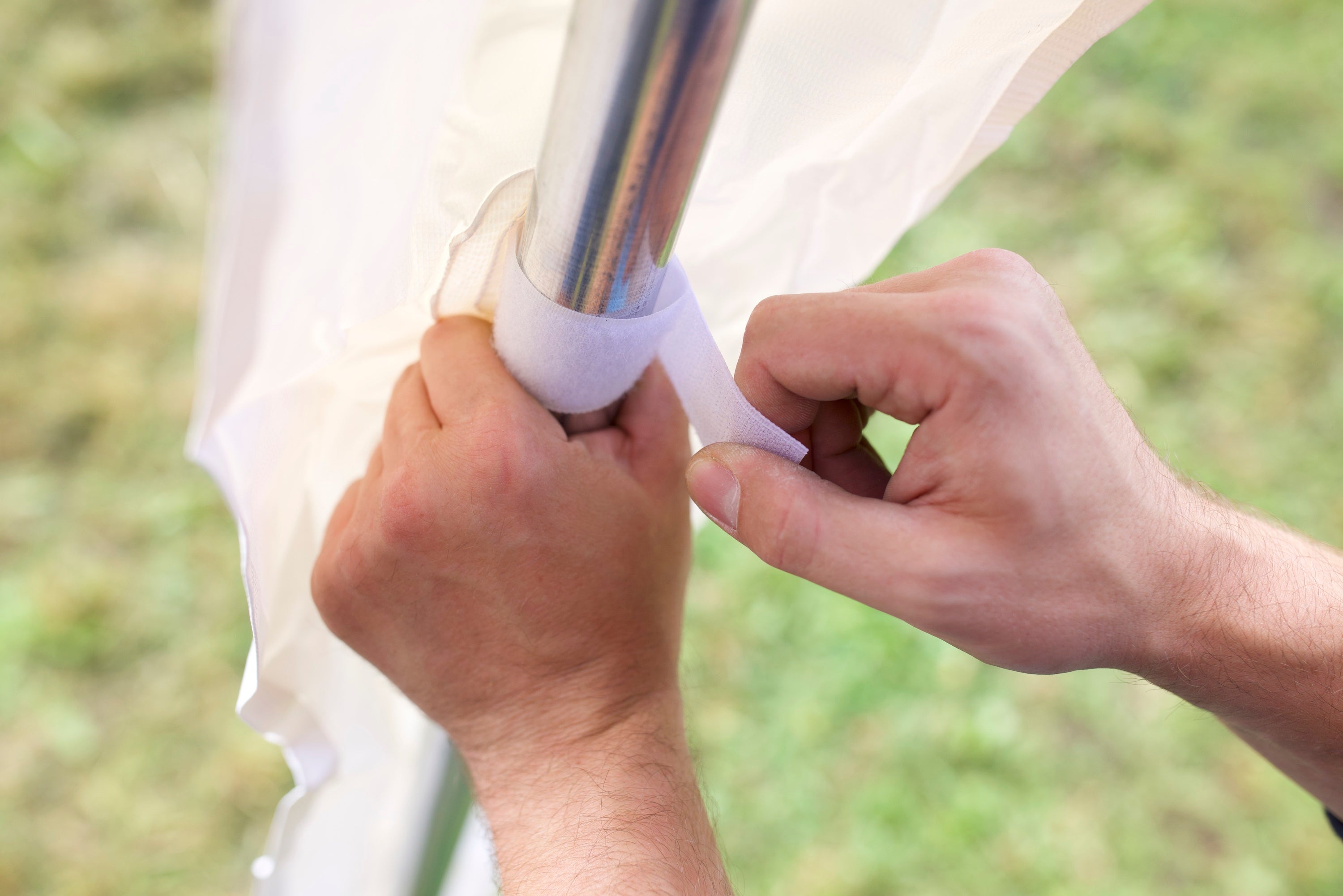 Partyzelt Professional PVC 4×8 m (Seitenhöhe 2,6 m)