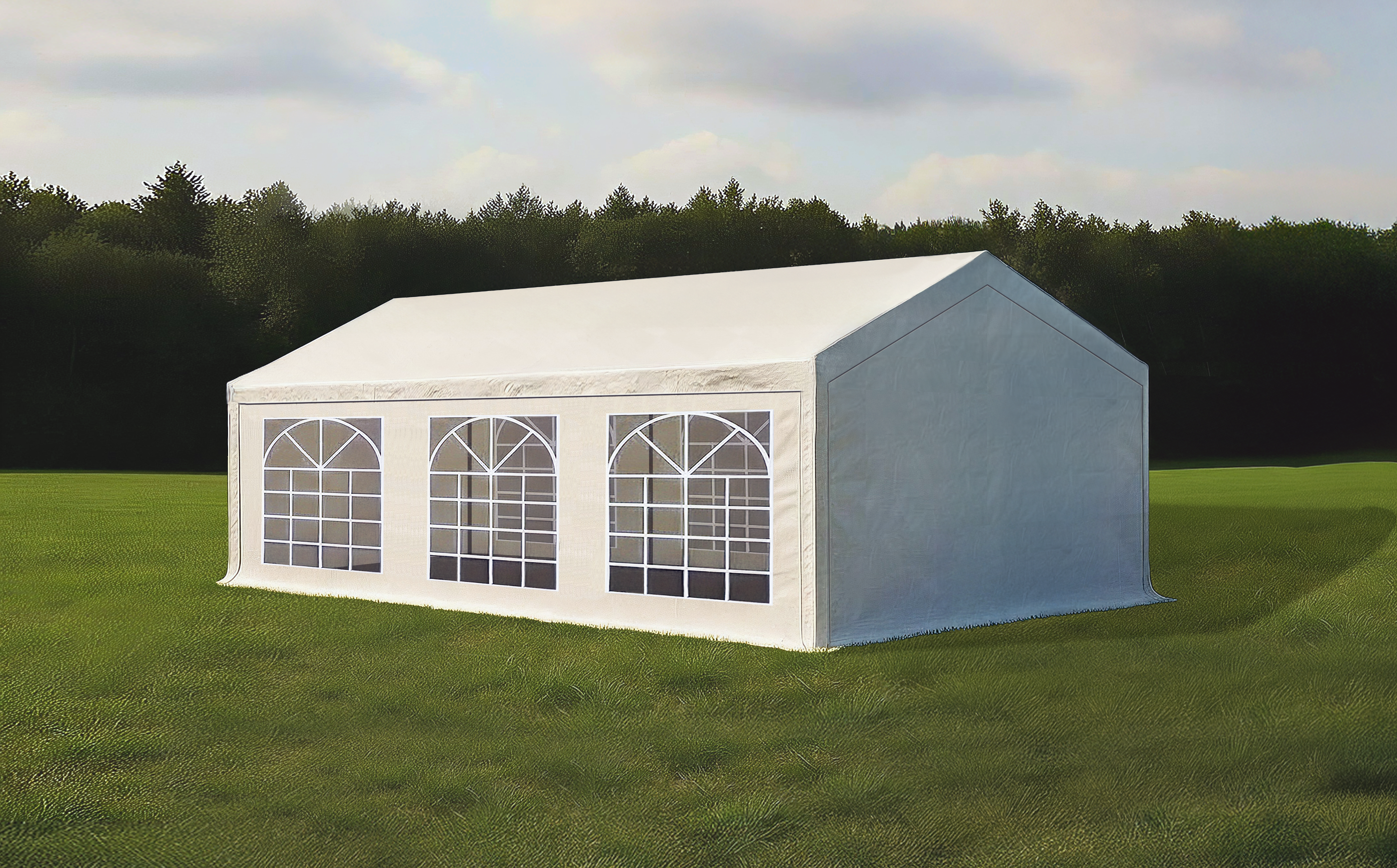 Partyzelt ECO PVC 3x6 m weiß