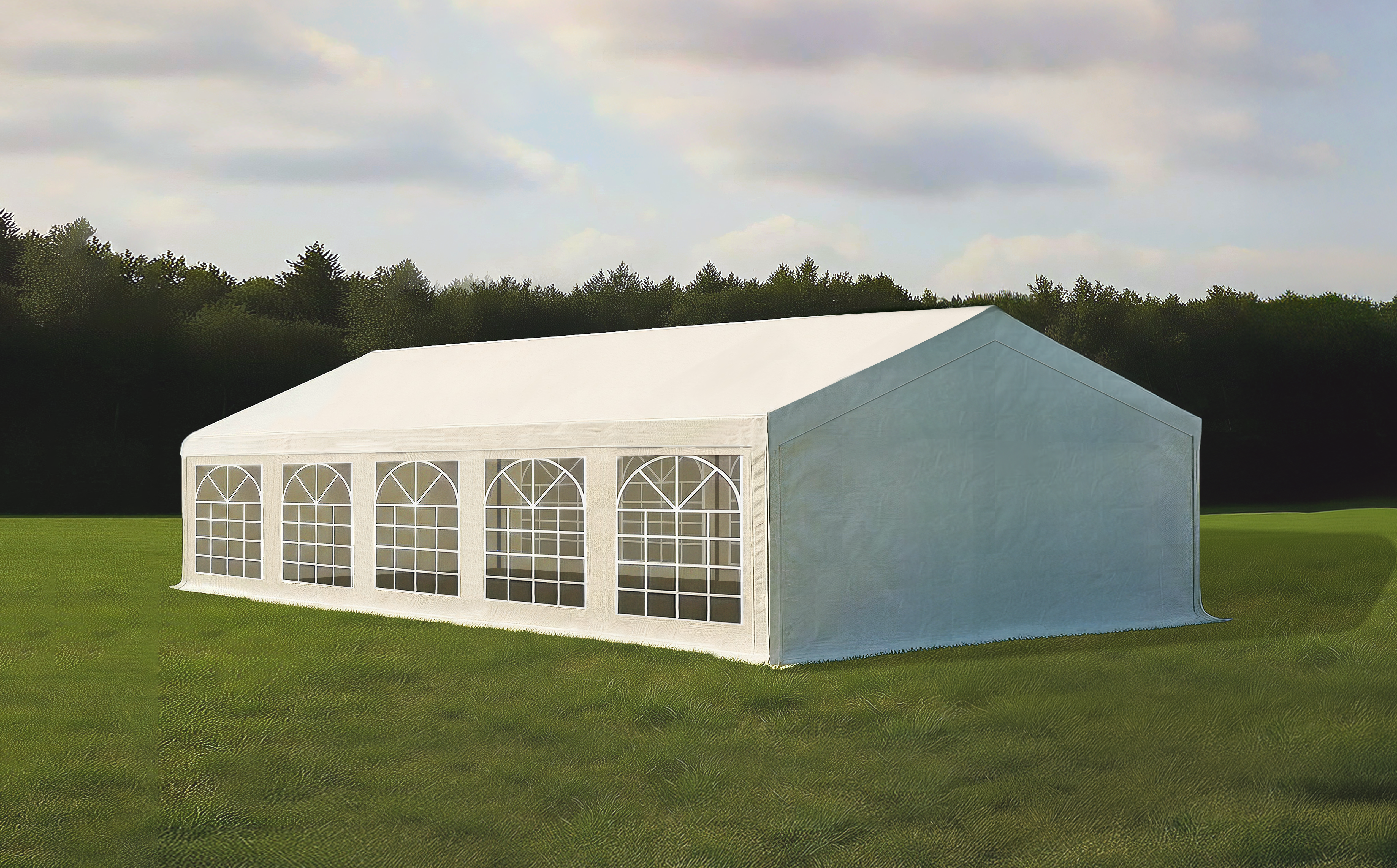 Partyzelt ECO PVC 5x10 m weiß