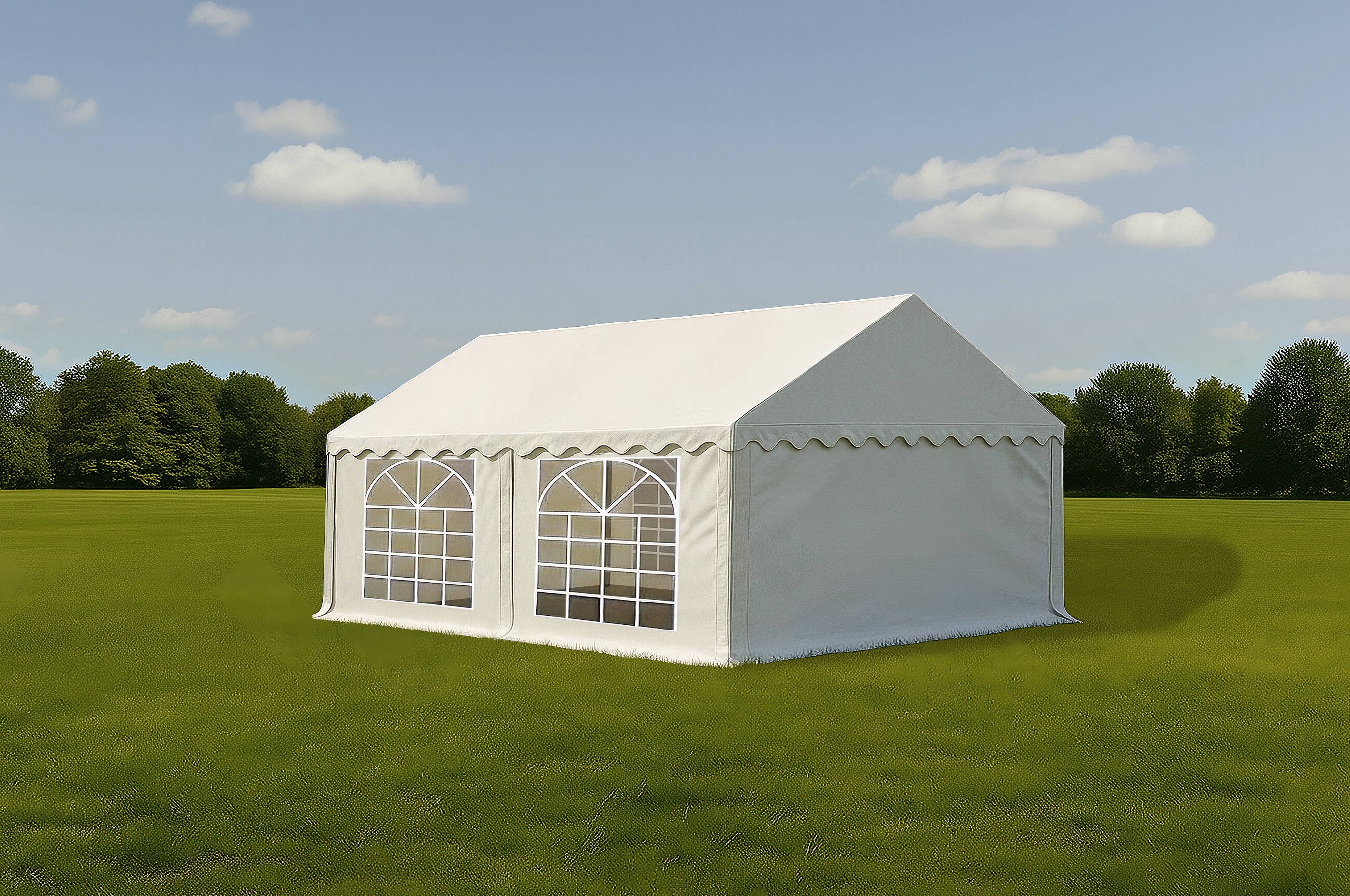 Partyzelt Classic PVC 3×4 m weiß