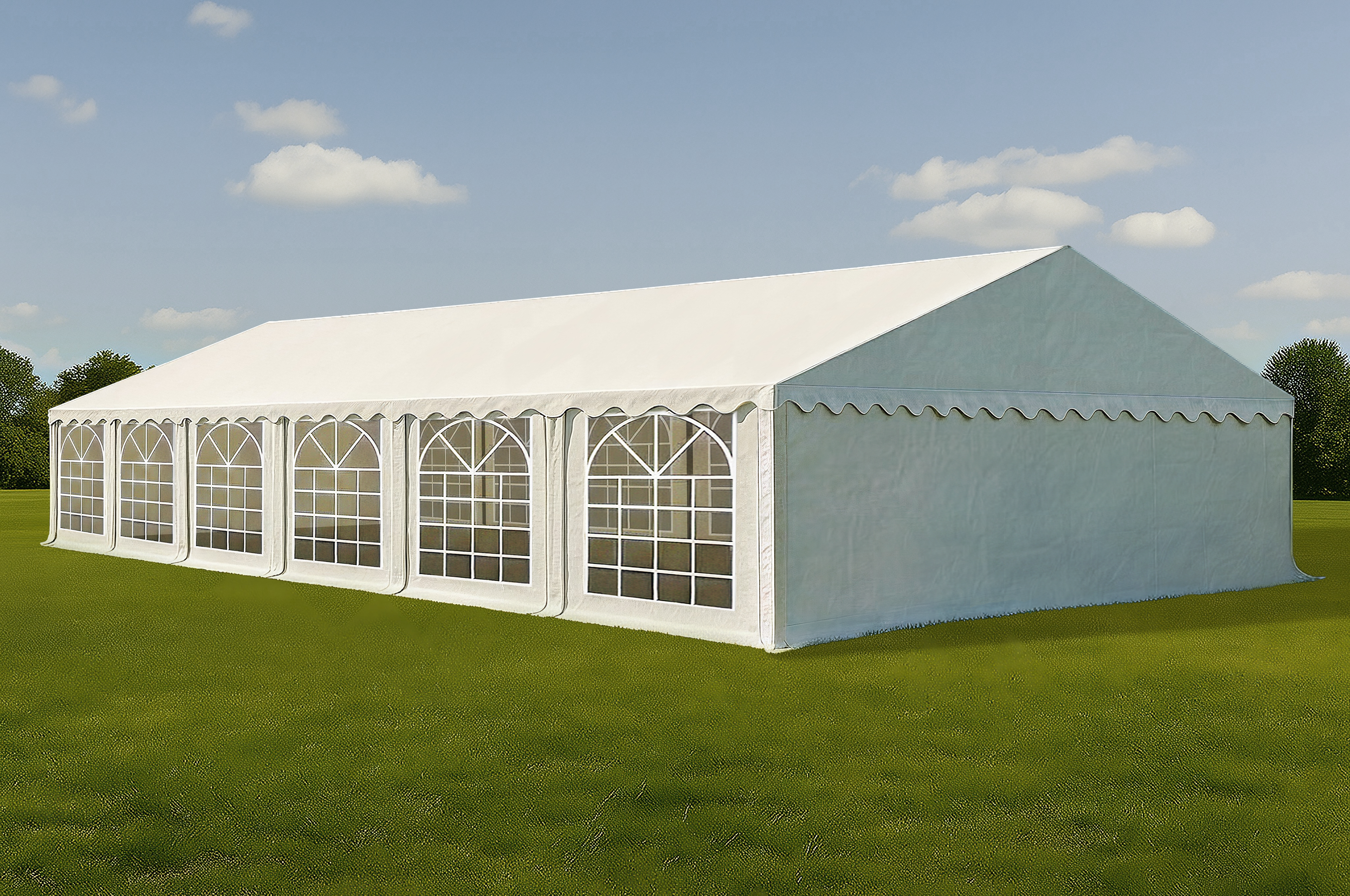 Partyzelt Classic PVC feuerresistent 6x12 m