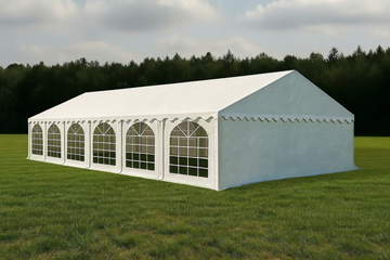 Partyzelt Professional PVC 8×12 m (Seitenhöhe 2,6 m)
