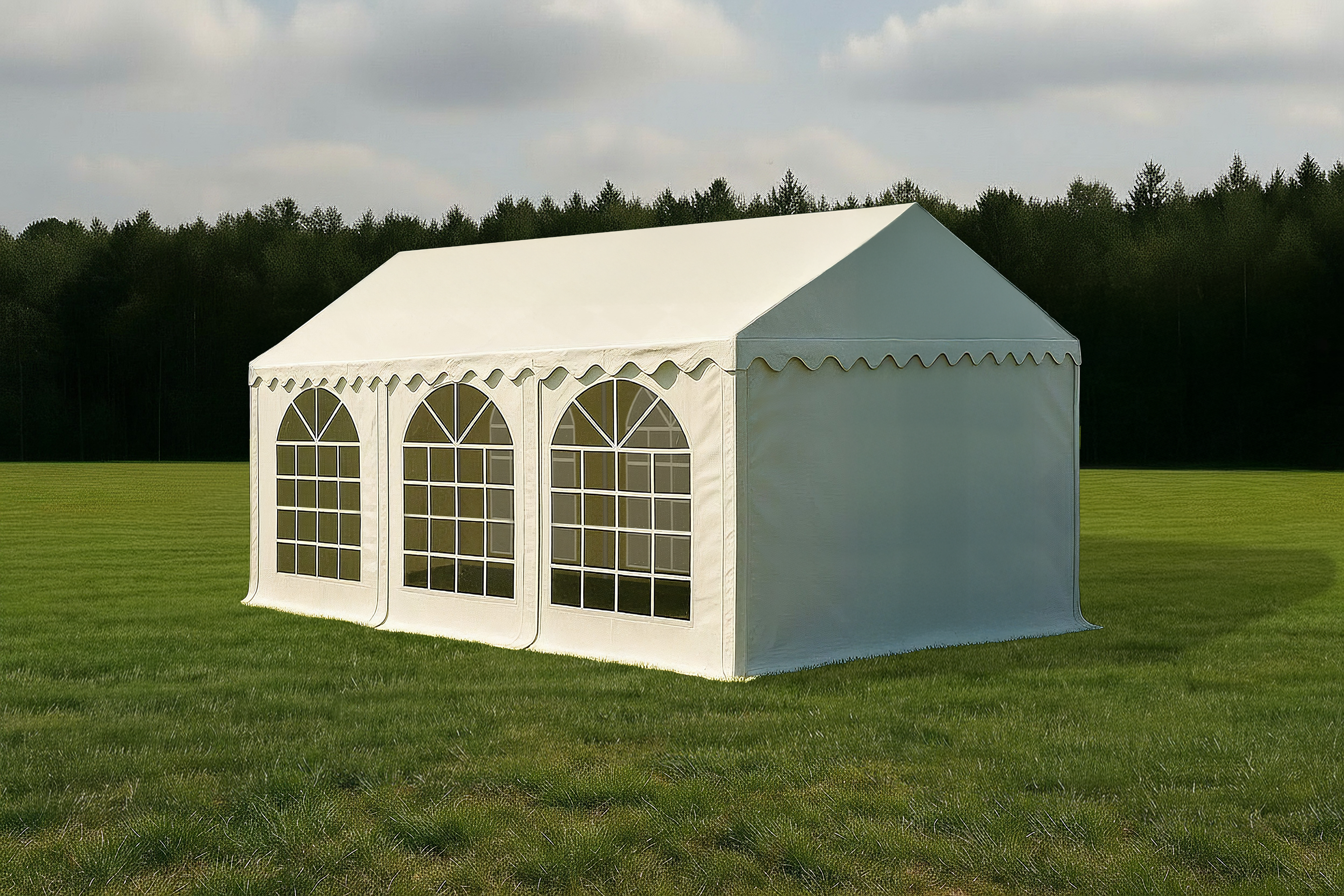Partyzelt Premium PVC feuerresistent 4x6 m