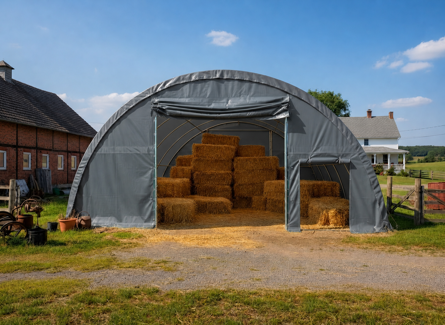 Rundbogenhalle Monte Professional 9×10 m