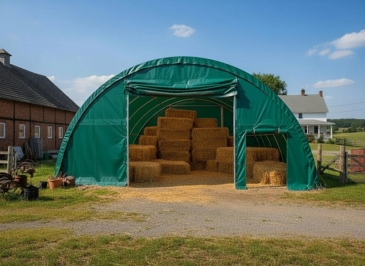 Rundbogenhalle Monte Professional 9×10 m