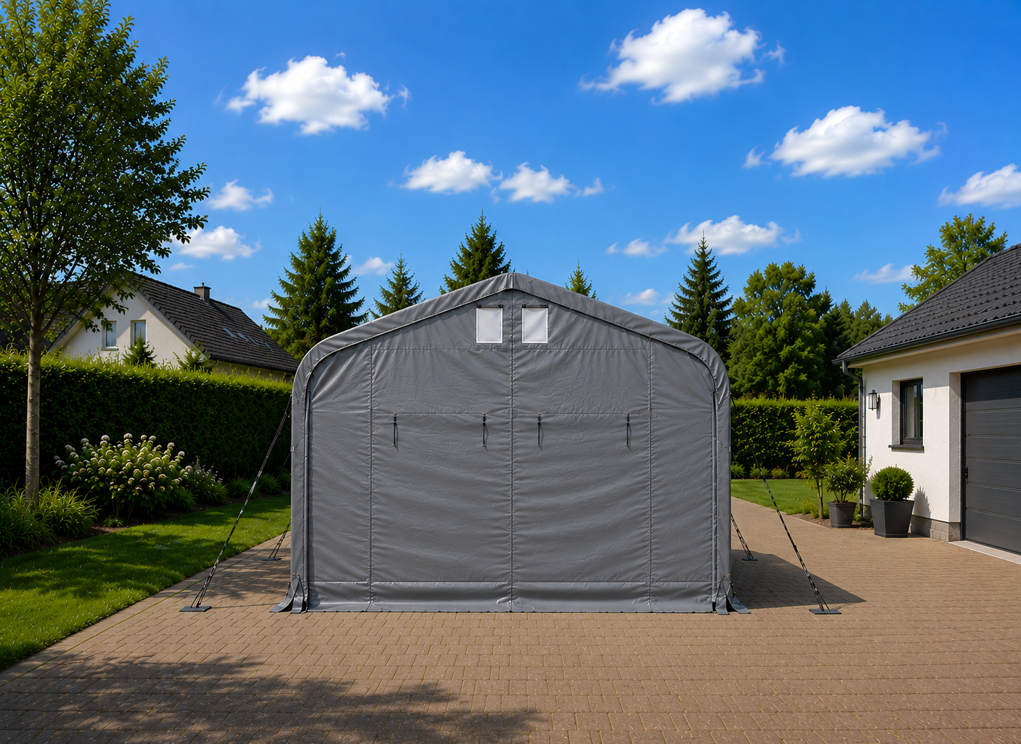 Zeltgarage Professional Plus 6×12 m