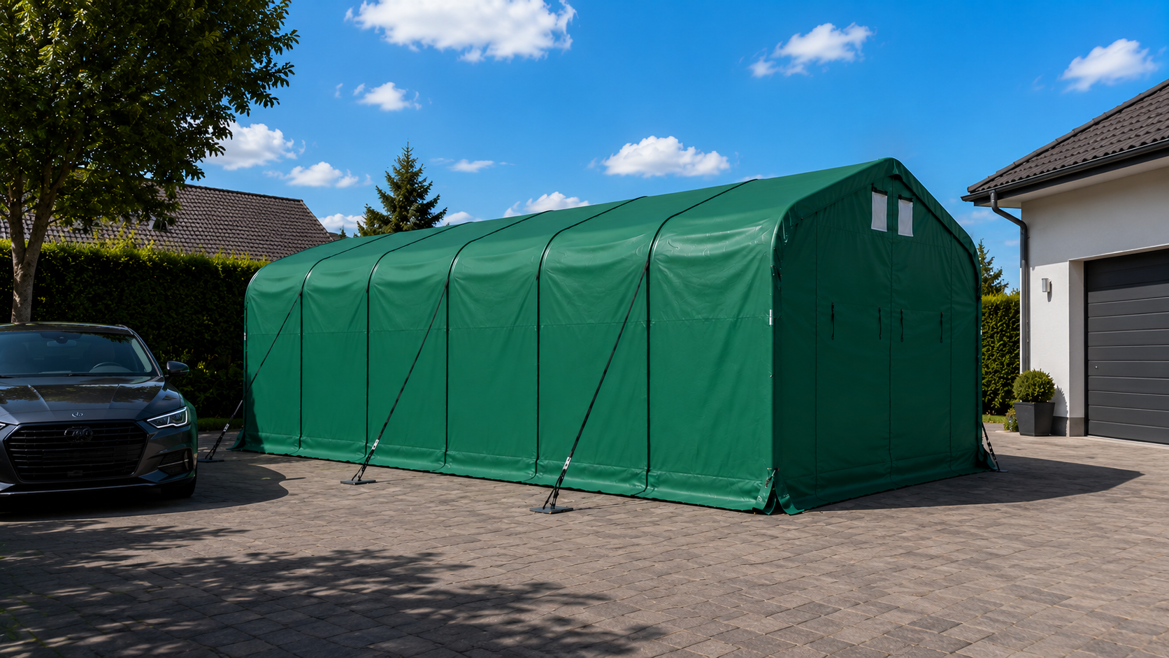 Zeltgarage Professional Plus 6×12 m
