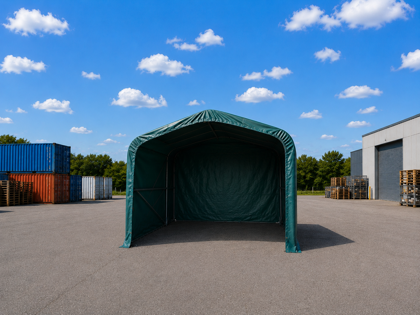 Zelthalle 4x4 m (2,6 m Seitenhöhe)