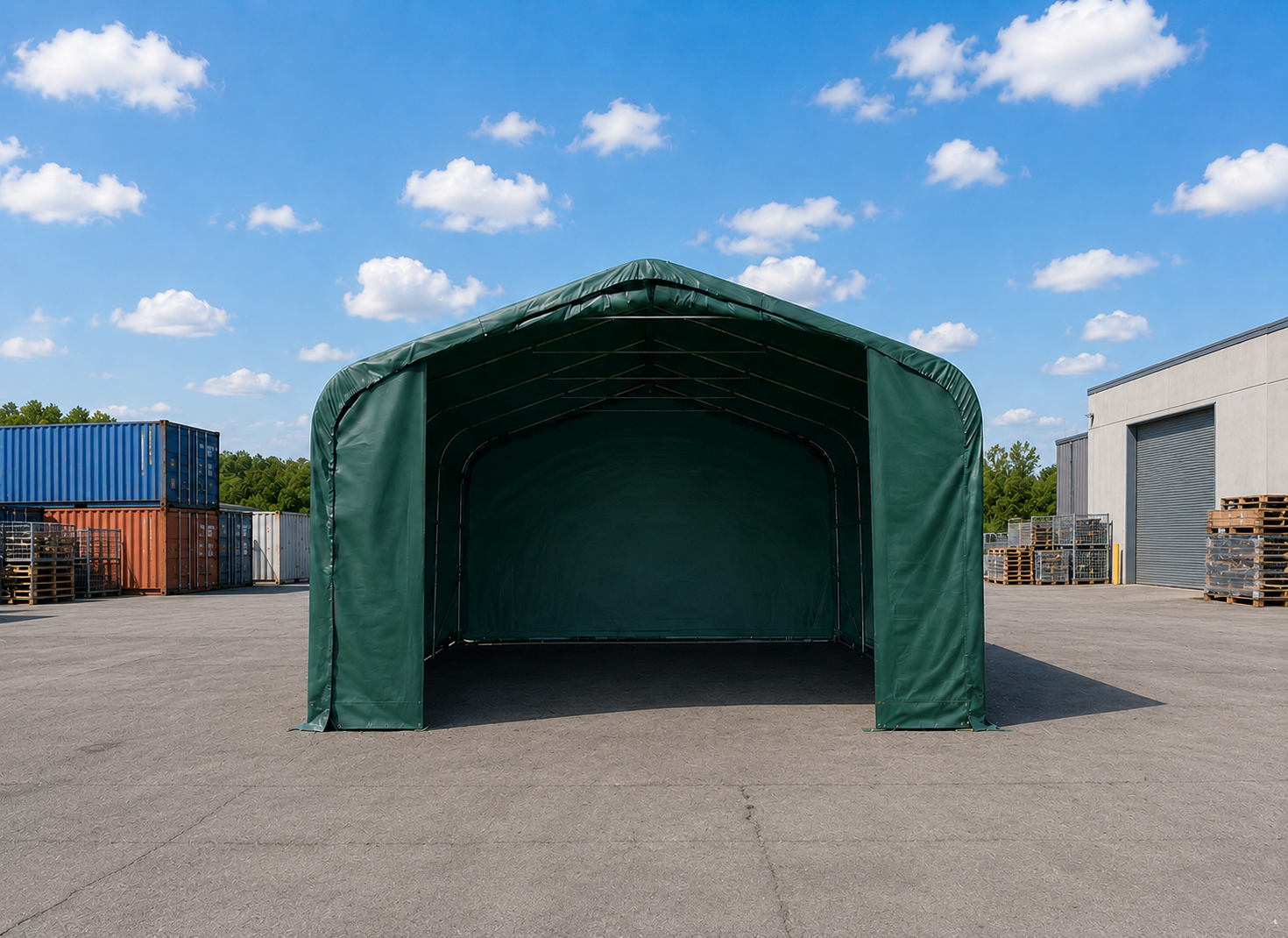 Zelthalle 6x6 m (Seitenhöhe 2,6 m)